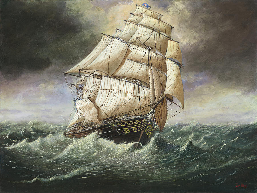cutty-sark-caught-in-a-squall-eric-bellis